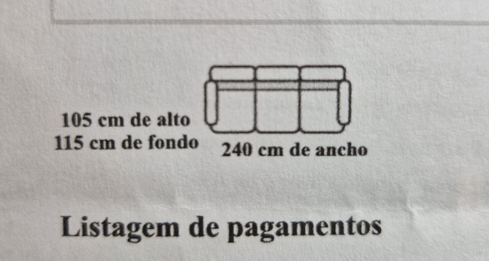 Sofá -cama s/novo OK Sofás