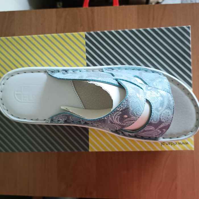 Klapki medyczne ze skóry naturalnej