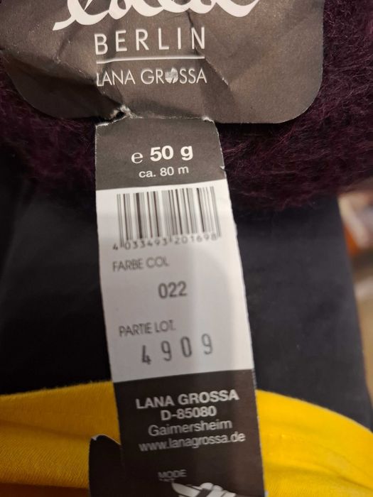 Włóczka wełna fantazyjna Lana Grossa z alpaką