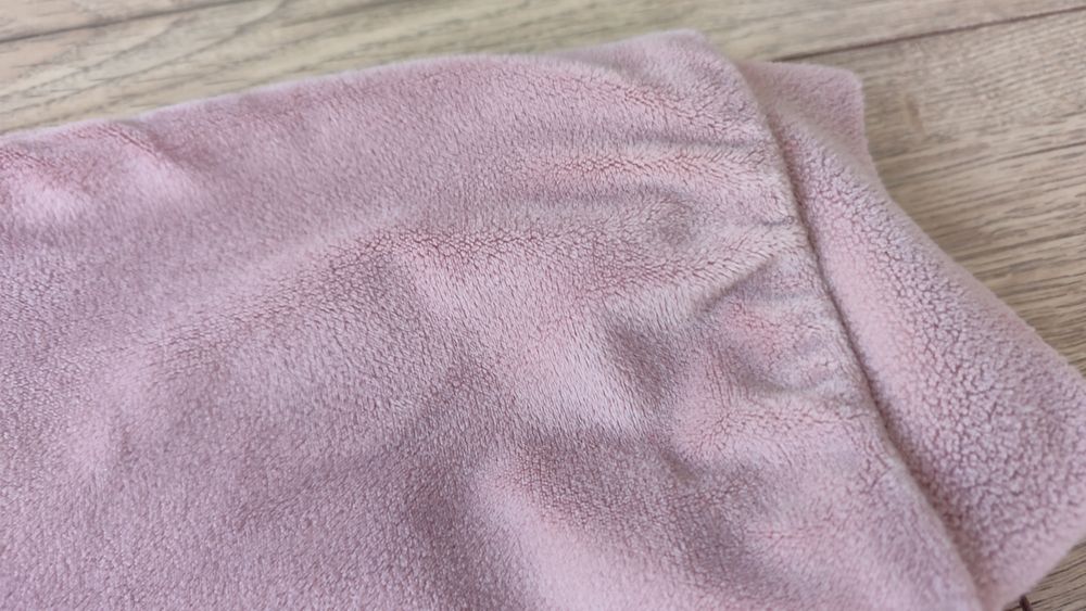 Spodnie welurowe dresowe brudny róż 116 Dream Dress pluszowe