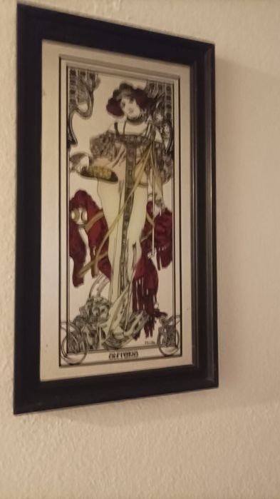 Quadros em espelho pintados  à mão