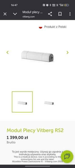 Sprzęt do wibroterapii Vitberg