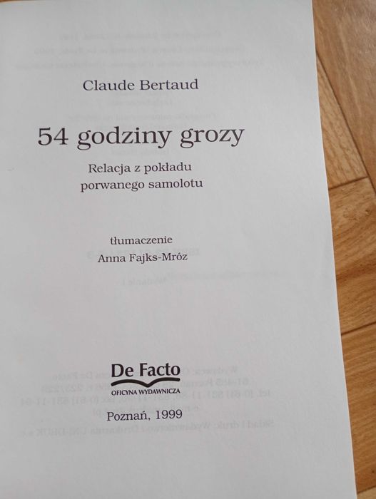 książka: ,,54 godziny grozy"