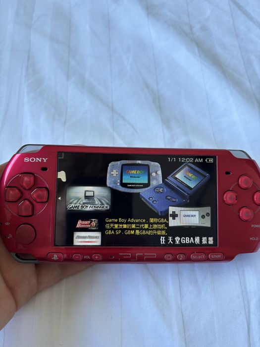 Psp 3000 Radiant Red stan bdb zestaw 64 gb