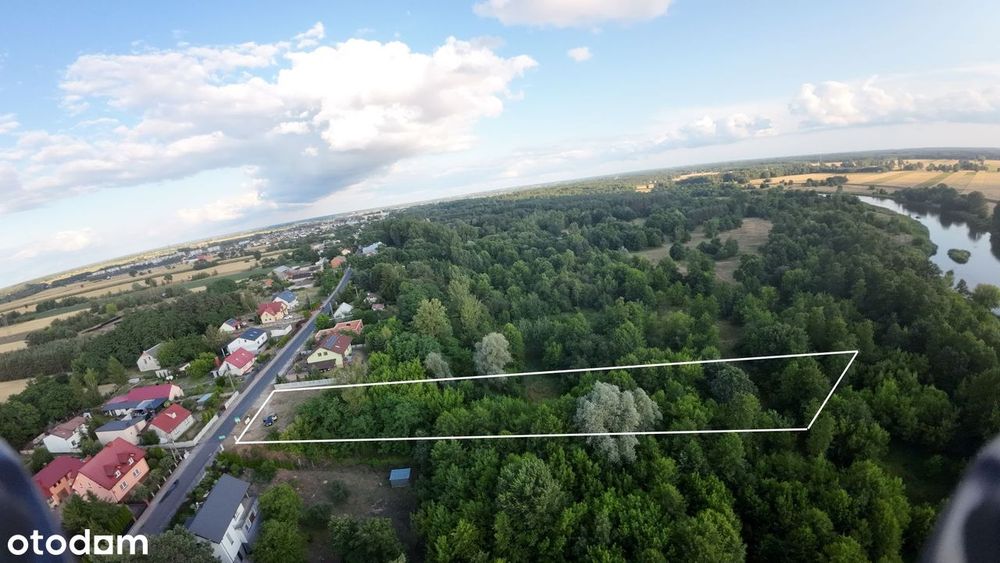 działka z gotowym projektem domu ,3 716 m²  Uniejów  Blisko Warty