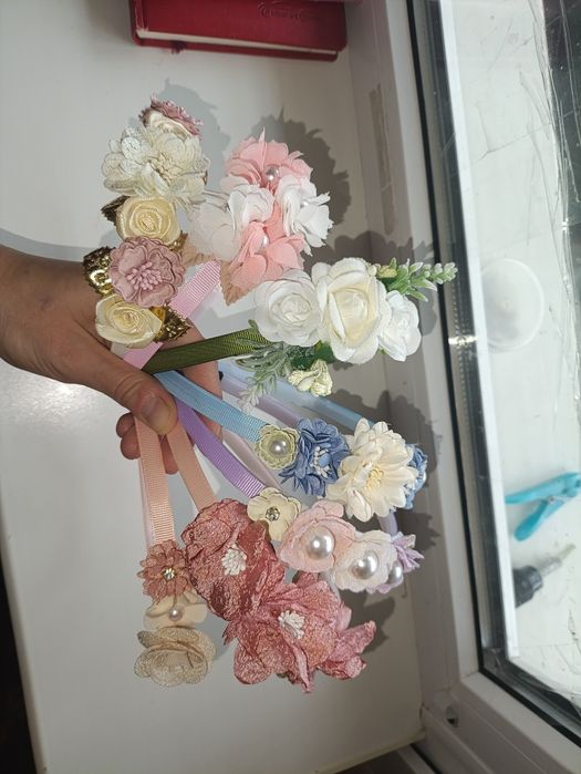 Обруч с цветами, венок на голову