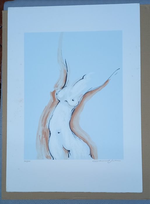 Quadro em serigrafia corpo de mulher