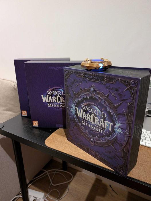 World of Warcraft: Midnight Collector Ed - SÓ ITENS FÍSICOS SEM CHAVE