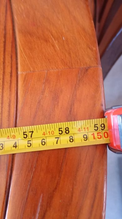 Mesa extensível madeira maciça 5 cadeiras