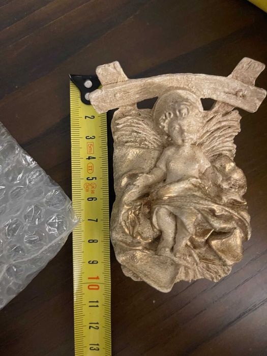 Presépio Sagrada familia branco/dourado