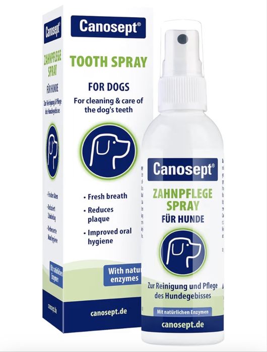 Spray dentário canino