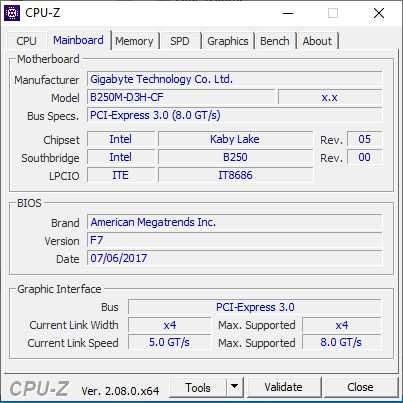 Płyta główna Micro ATX Gigabyte GA-B250M-D3H LGA 1151