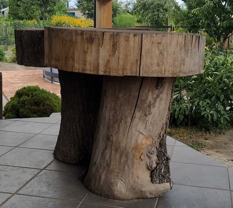 Duży pień na stół duże pnie