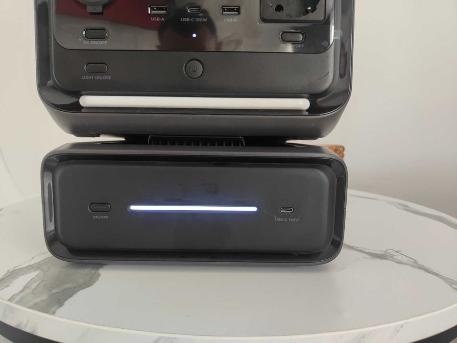 Станція EcoFlow RIVER 3 Plus разом з додатковою батареєю