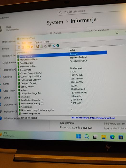 #2349 HP Elitebook 840 G8 i5-1135G7 16GB 256SSD W11 FV GW12 PIĘKNY!