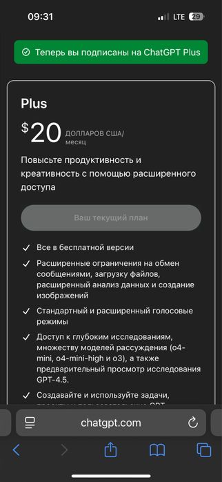Підписка ChatGPT 5 PLUS Premium (1 місяць)