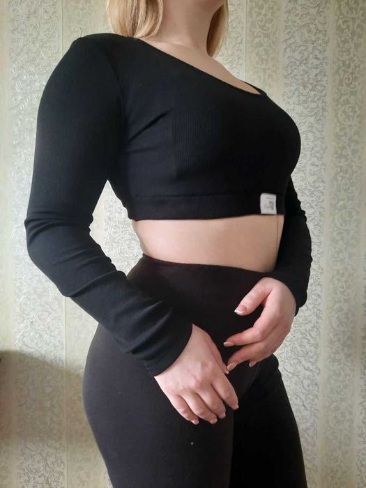 Топ в рубчик, размер м-л