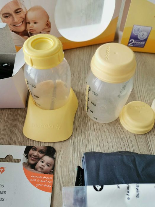 Medela Swing bomba extratora eletrica + biberão (2) e tetina Calma
