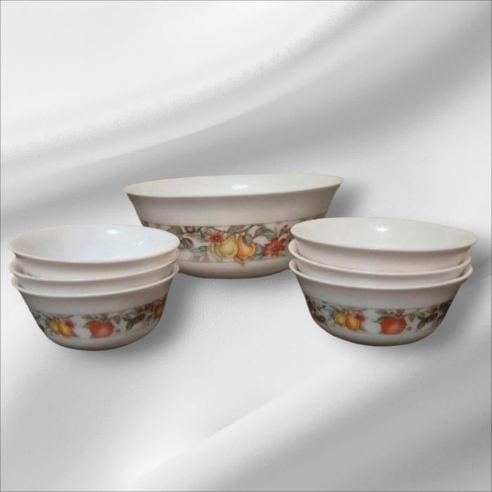 Saladeira e 6 Taças Arcopal