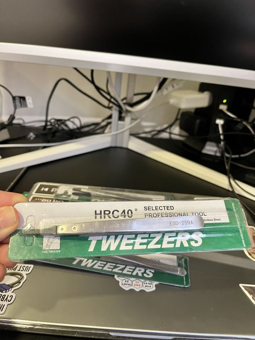 Conjunto de pincas anti estaticas