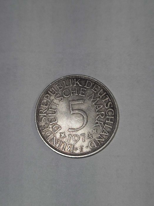Mark Marek Bundesdeutscherepublik Deutschland 1974 r. Srebro