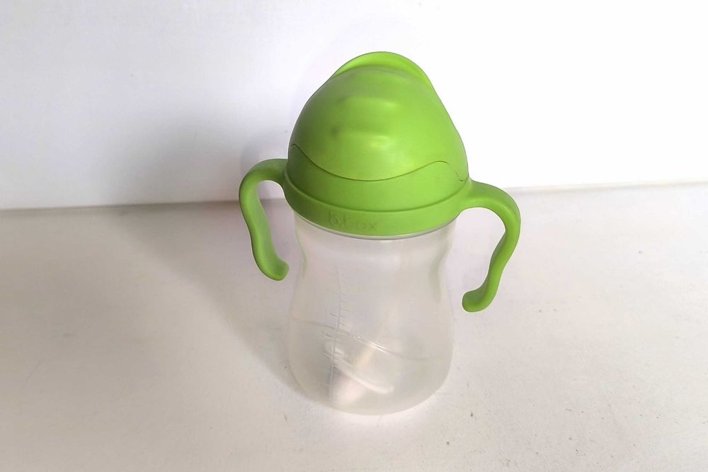 Bidon B.Box 240 ml zielony/jabłkowy dla dzieci (butelka niekapek Bbox)