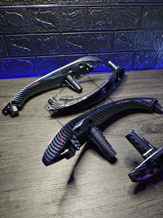 Pack Puxadores FRT + TRS - BMW F30 F31 F35 F80 - Imitação Carbono