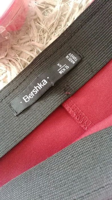 Spódnica bordo burgund bershka S 36