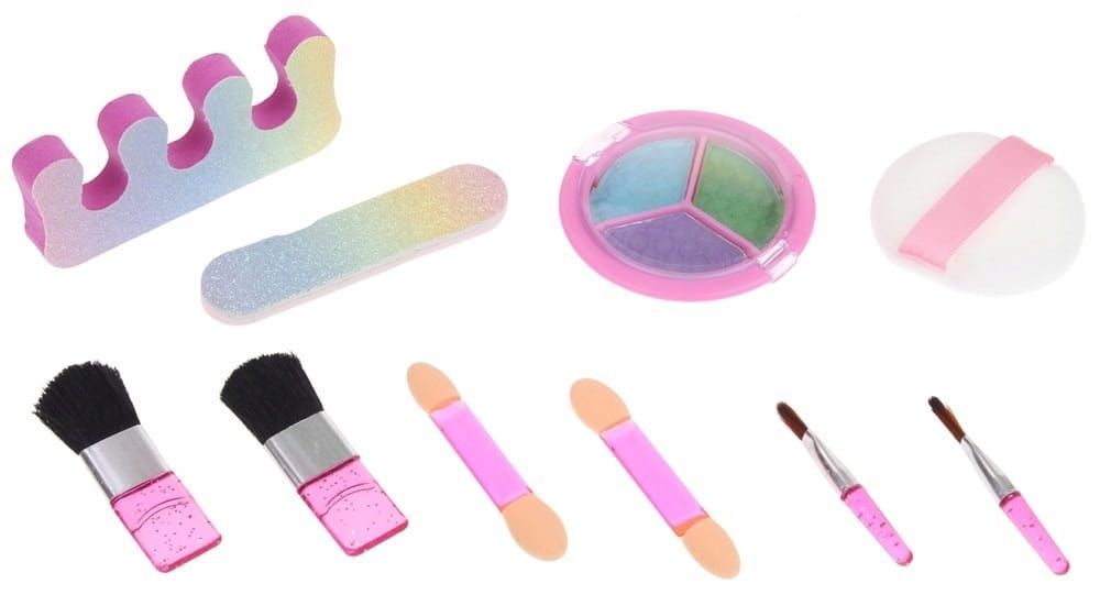 Kuferek Zestaw Kosmetyków Do Malowania Makijażu Paznokci Dla Dzieci