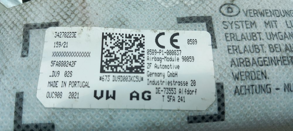 Airbag banco direito SEAT Leon (KL1)