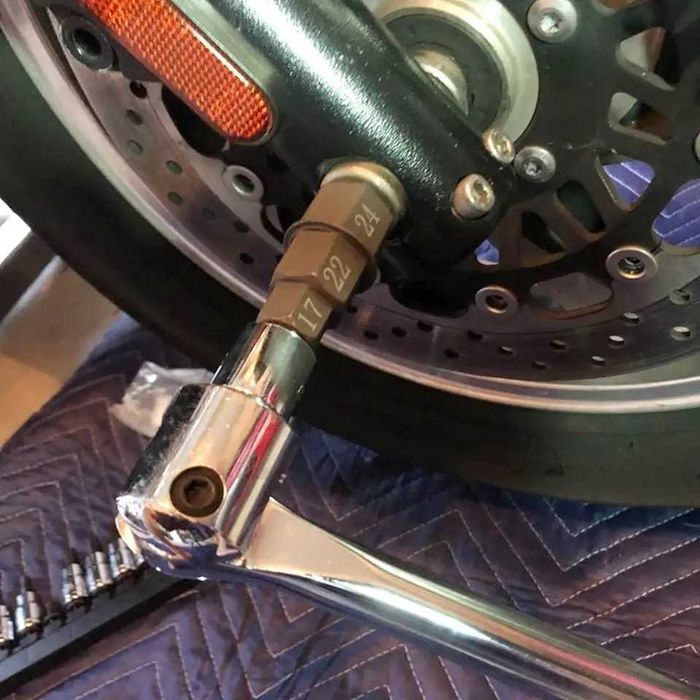 Chave Hexagonal Eixo Moto 4 em 1 - 17/19/22/24mm Aço Cr-V