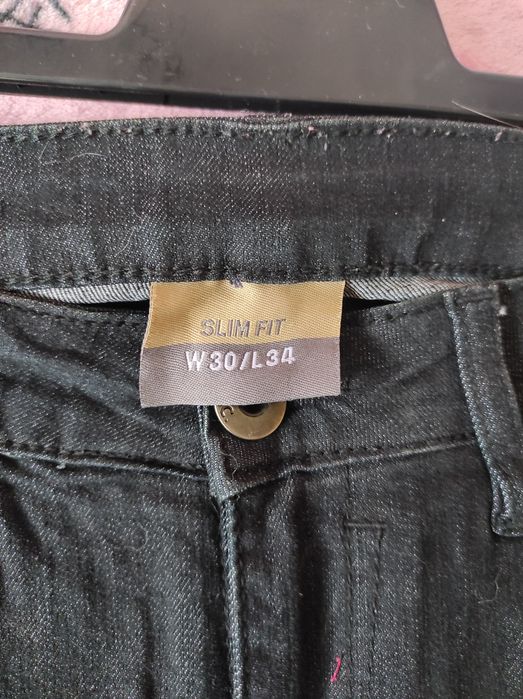 Jeansy czarne Thako slim fit S