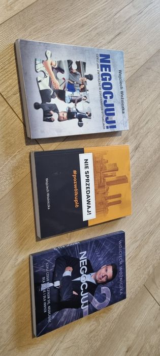 Wojciech Woźniczka - Negocjuj. Komplet książek  dotyczących technik negocjacji.