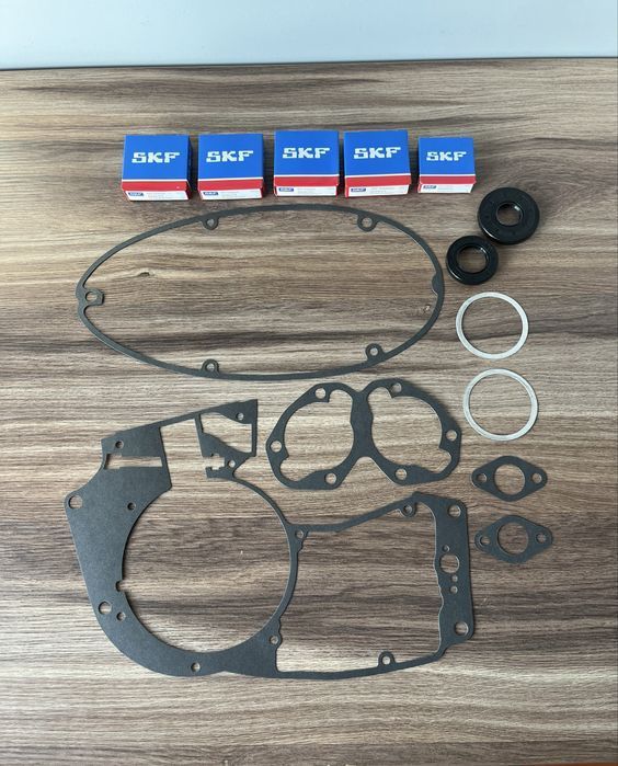 NOWY KOMPLET łożyska SKF uszczelniacze uszczelki JAWA 350 360 PANELKA