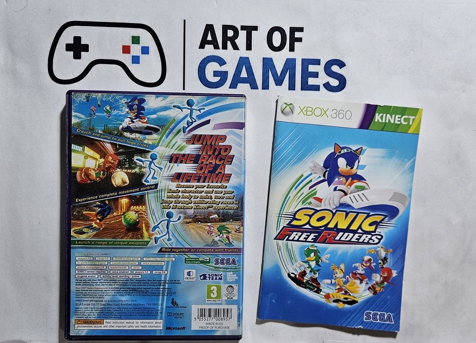 Gra Sonic Free Riders Xbox 360 Kinect