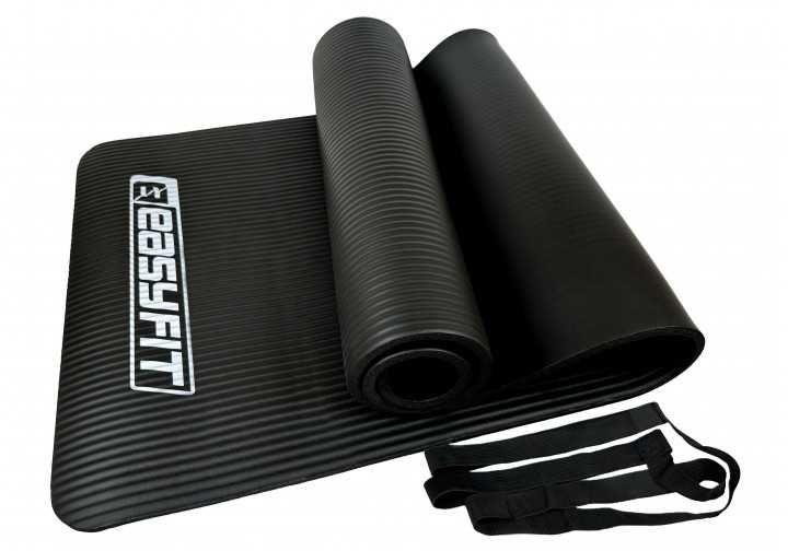 Коврик для фитнеса и йоги EasyFit NBR 1 см, 7 кольорів