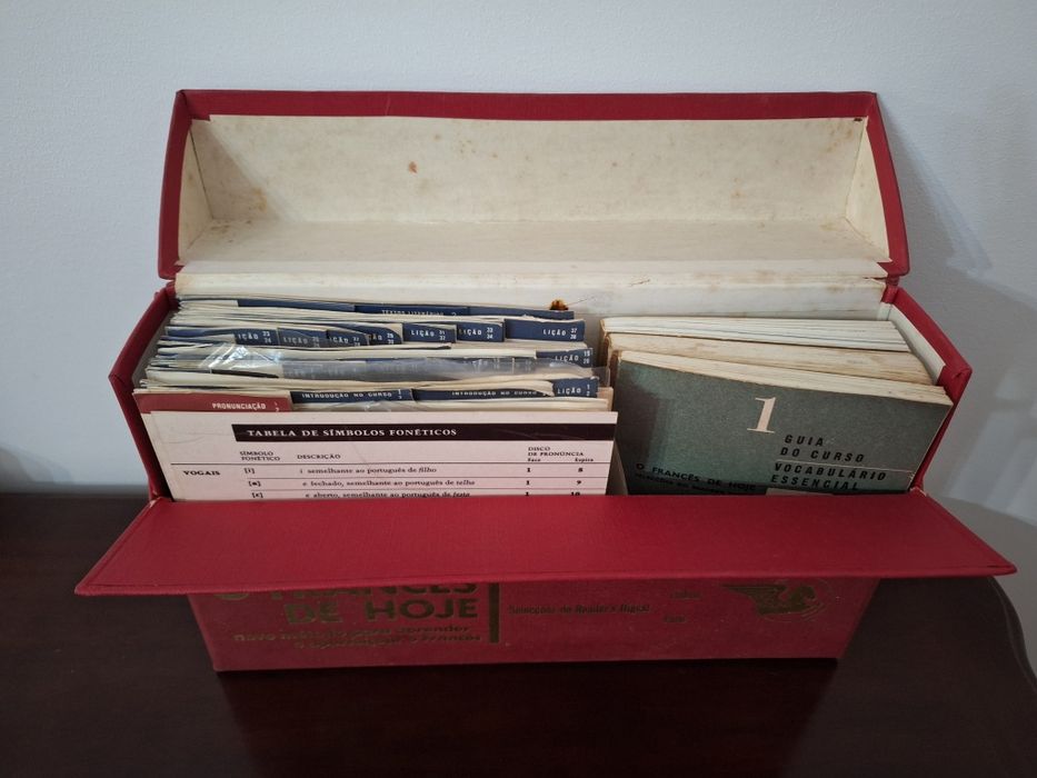 Curso de francês em vinil.