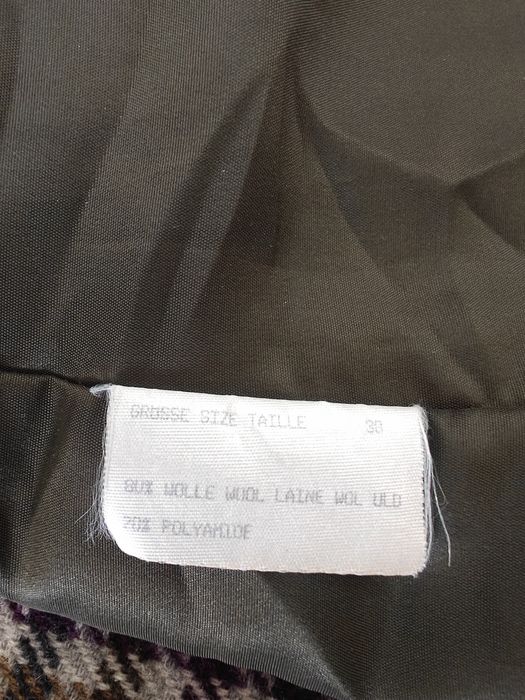 Płaszcz Australia lambswool wełniany jagnięca 38 pepitka krata klasycz