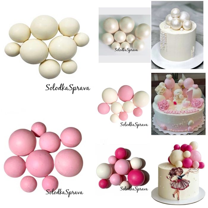 Шоколадні кулі-сфери, декор для торта