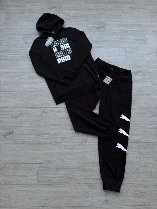 США! Чоловічі спортивні костюми Puma ESS+ Logo Оригінал Бeз Флісу S,XL