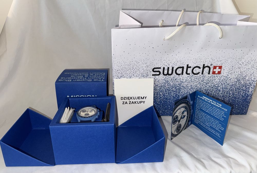 Nowy Zegarek Omega & Swatch Moonswatch Mission To The Super Blue Moon