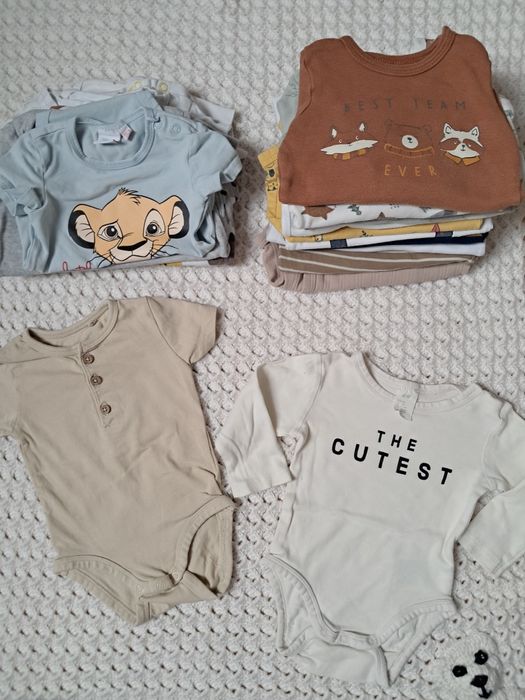 Zestaw 19x body chłopięce 68-74