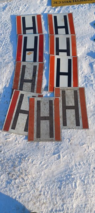 Stare tablice informacyjne BHP i instrukcje