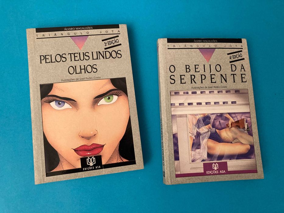 Livros da Colecção Triângulo Jota Edições Asa Álvaro Magalhães