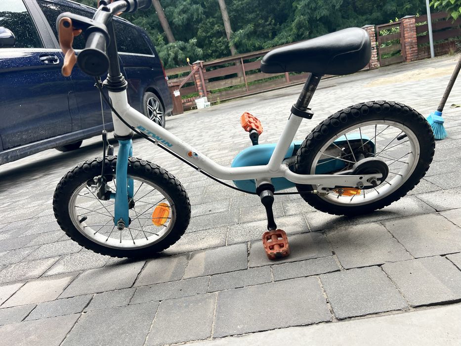 Rowerek dzieciecy b-twin 14 cali arctic 100 decatlon