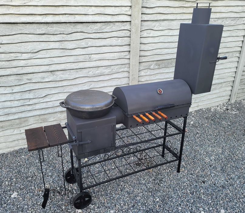 5 мм! ОТ ЗАВОДА! Большой Мангал Барбекю Смокер Коптильня