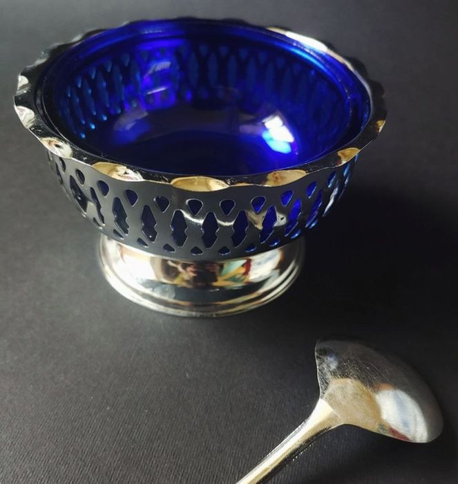 Английская посеребрянная сахарница