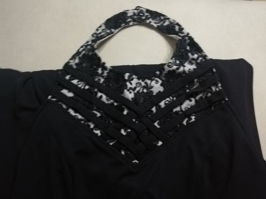 Vestido preto comprido