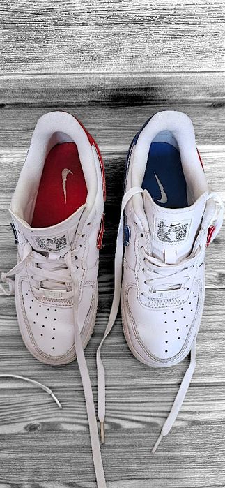Okazja! Nike Air Force 1 Low LXX White Red Royal sneakersy damskie 38