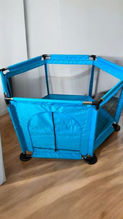 Kojec Dla Dzieci 3w1 Suchy Basen dobry na Prezent Niebieski Wentylowan